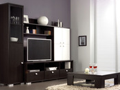 Meuble TV "Roll" - MDF imitation Wengé