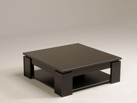 Table basse carr&eacute;e ROLL - MDF - Aspect Weng&eacute;