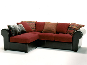 Canap� d'angle tissu 4 places Agadir - Rev�tement PU 4 % + PVC 96 % - Struc