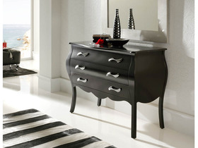 Commode en bois lacqué - 3 tiroirs