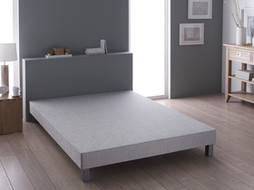 Sommier tapissier bandes lisses Seattle - Claire -90x200 cm