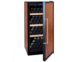 Cave &agrave; vin de viellissement - 140 bouteilles - Porte en bois - 3 clayettes bois