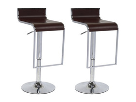 Lot de 2 tabourets de bar JOHN marron