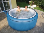Spa Mspa B140A Gonflable 4 places  Elegance  Simili Cuir Bleu