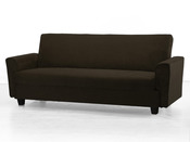Canapé Clic Clac 100% microfibre "Beny" - Chocolat