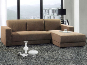 Canap� d'angle Carolina tissu, densit� : 37-45 kg/m�
