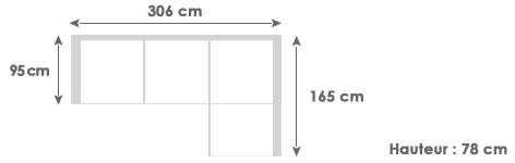 Plan canap� d'angle joana
