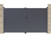 Portail aluminium "Marc" - 299.5 x 180.9 cm - Gris