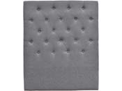 Tête de lit capitonnée "Déco" - 99 cm - Gris - En tissu