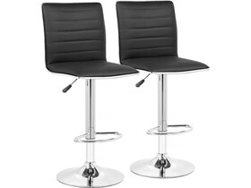 Lot de 2 tabourets de bar "Vesper" - Noir