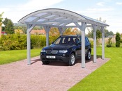 Carport voiture "Franken " - 36.43 m² - 3.76 x 9.69 x 2.93 m - Gris ardoise